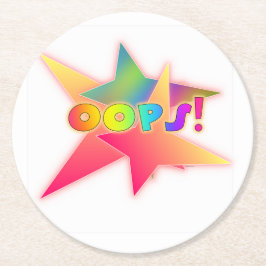 Hoppla Runder Pappuntersetzer