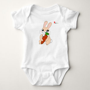Hoppy Bunny Baby Bodysuit  Strampler