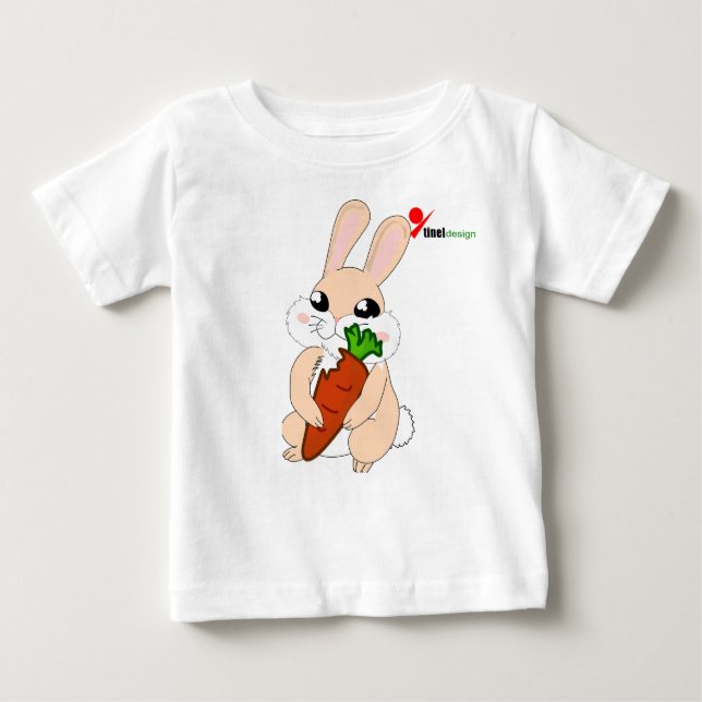 Hoppy Bunny Baby T - Shirt (Vorderseite)