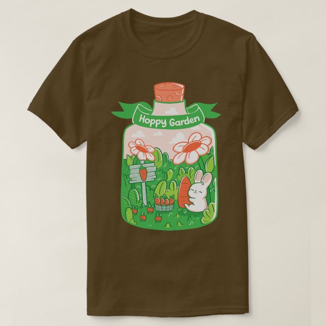 Hoppy Bunny Garden by Tobe Fonseca T-Shirt (Design vorne)