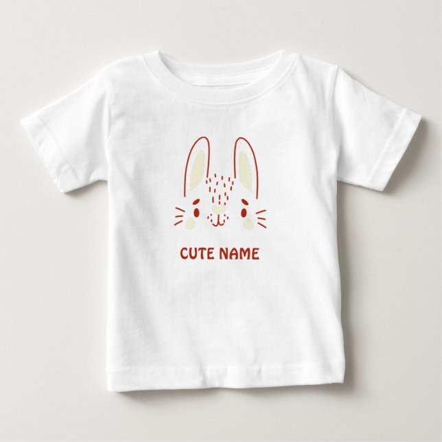 Hoppy Day Bunny Baby T-shirt (Vorderseite)