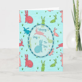 Hoppy Day Kids Bunny Everyday Card Karte