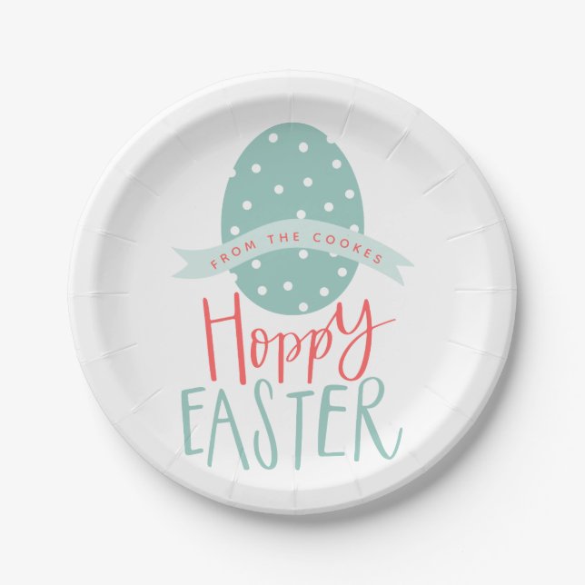 HOPPY EASTER EGG PAPPTELLER (Vorderseite)