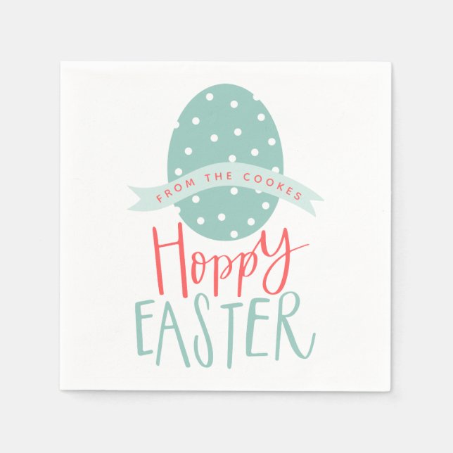 HOPPY EASTER EGG SERVIETTE (Vorderseite)