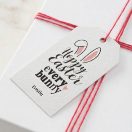 Hoppy Easter Every Bunny Custom Name Geschenkanhänger