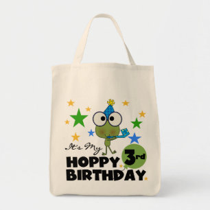 Hoppy Frog 3. Geburtstagsgeschenke und Geschenke Tragetasche