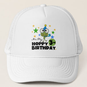 Hoppy Frog 3. Geburtstagsgeschenke und Geschenke Truckerkappe
