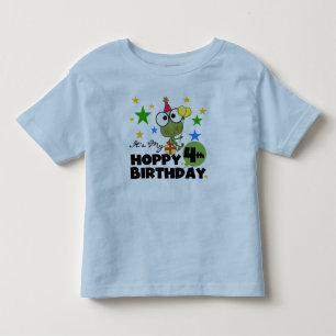 Hoppy Frog 4. Geburtstag T - Shirt und Geschenke