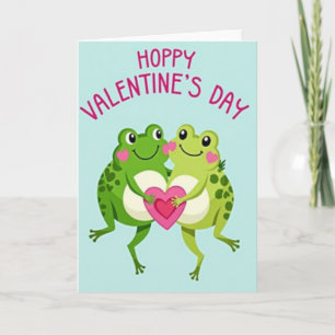 Hoppy-Frosch-Valentinskarte Karte
