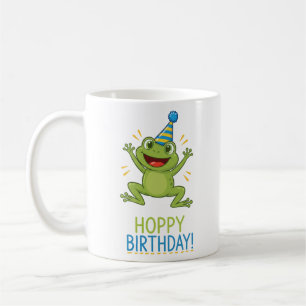 Hoppy Geburtstag Lustiger Frosch Kinder Kaffeetasse