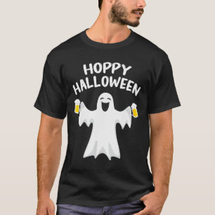 Hoppy Halloween Fun Halloween Niedlich Ghost Beer T-Shirt