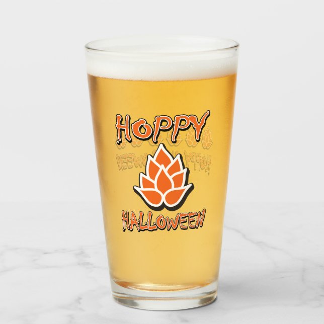 Hoppy Halloween Glas (Rückseite (gefüllt))