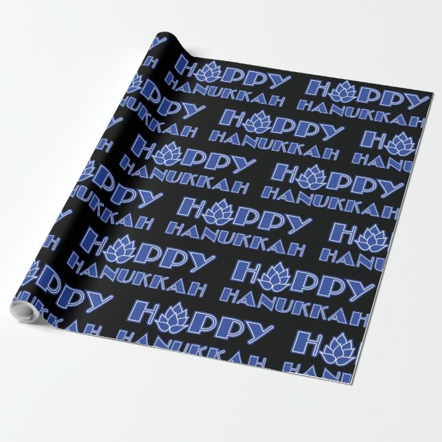Hoppy Hanukkah Geschenkpapier (Ungerollt)
