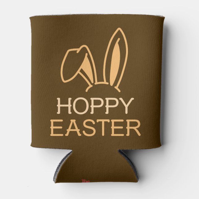 Hoppy Hare Khaki Oaster Beverage Cooler Dosenkühler (Vorderseite)