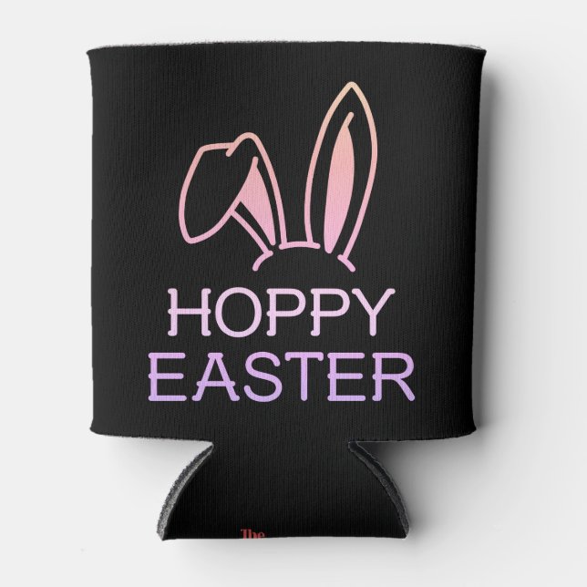 Hoppy Hare Pastel Oaster Beverage Cooler Dosenkühler (Vorderseite)