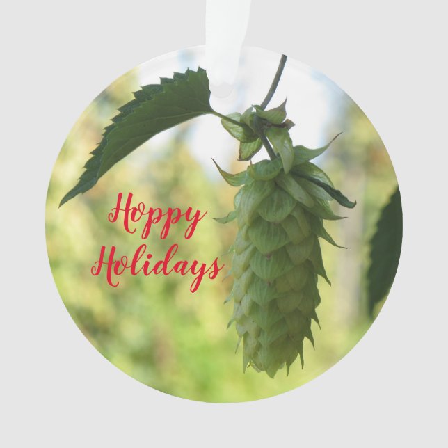 Hoppy Holidays: Bier Cheers Ornament (Vorderseite)