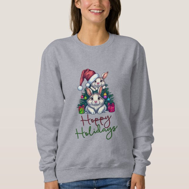 Hoppy Holiday's Christmas Bunnies Sweatshirt