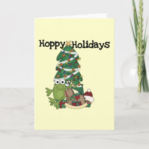 Hoppy Holidays Tshirts und Geschenke Feiertagskarte
