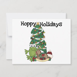 Hoppy Holidays Tshirts und Geschenke Feiertagskarte