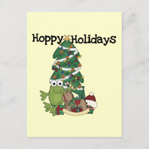 Hoppy Holidays Tshirts und Geschenke Feiertagspostkarte