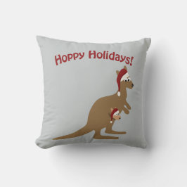 Hoppy Holidays - Weihnachten Kangaroo Kissen