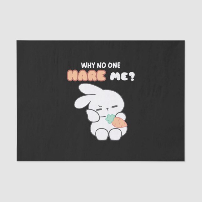 Hoppy Missverständnisse: "Warum mich niemand hat?" Seidenpapier (Vorderseite)