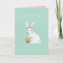 Hoppy Oaster Bunny Feiertagskarte