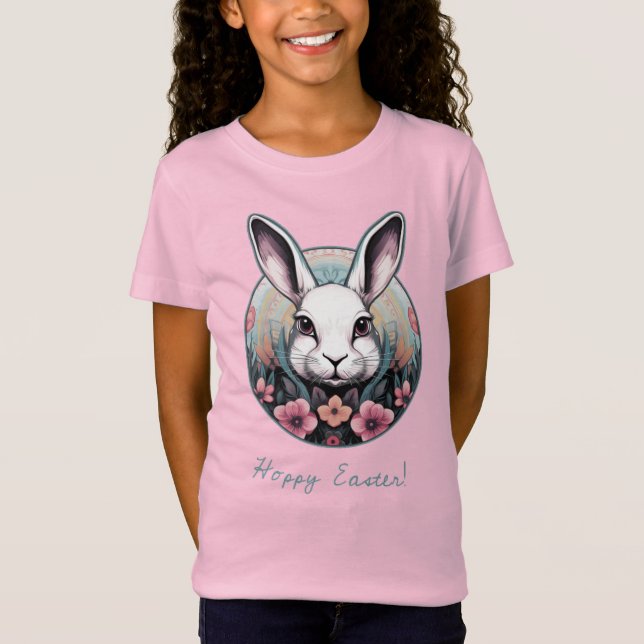 Hoppy Oaster Bunny Kids Shirt (Vorderseite)