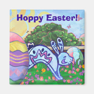 Hoppy Oaster Bunny Magnet