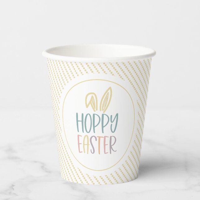 Hoppy Oaster Bunny Oars Paper Cups Pappbecher (Vorderseite)