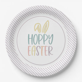 Hoppy Oaster Bunny Oars Papierplatte Pappteller