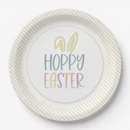 Hoppy Oaster Bunny Oars Papierplatte Pappteller