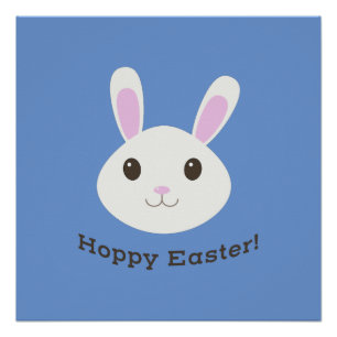 Hoppy Oaster Bunny Poster