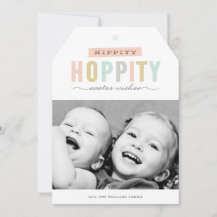 Hoppy Oaster Foto Osterkarte Feiertagskarte