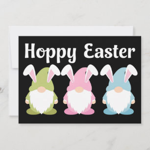 Hoppy Oaster Funny Bunny Oars Gnome Einladung