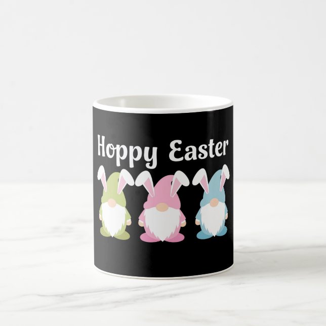 Hoppy Oaster Funny Bunny Oars Gnome Kaffeetasse (Mittel)