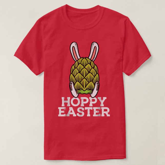 Hoppy Oaster Funny Hops Bunny Craft Homebrew Pflan T-Shirt (Design vorne)