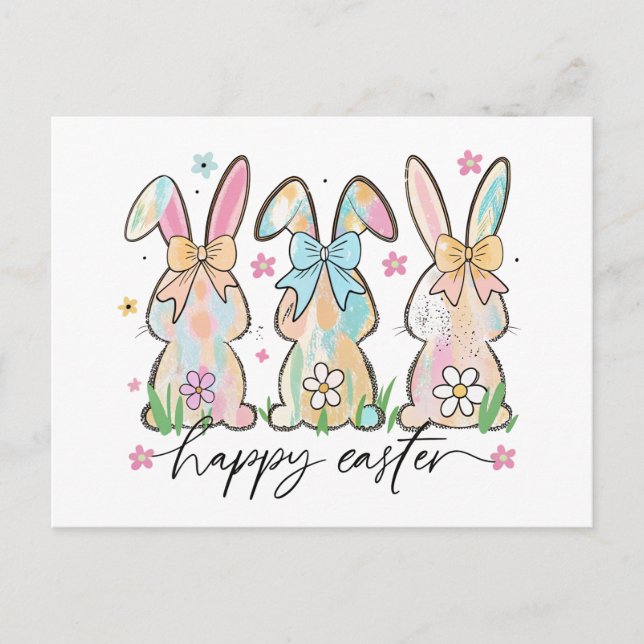 Hoppy Oaster Joy! Feiertagspostkarte (Vorderseite)