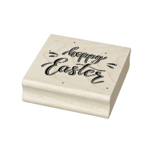 Hoppy Oaster Modern Typografy Urlaub Gummistempel