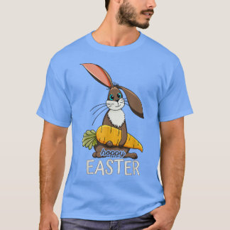 Hoppy Oaster Niedlich Bunny Holding a Carrot  T-Shirt