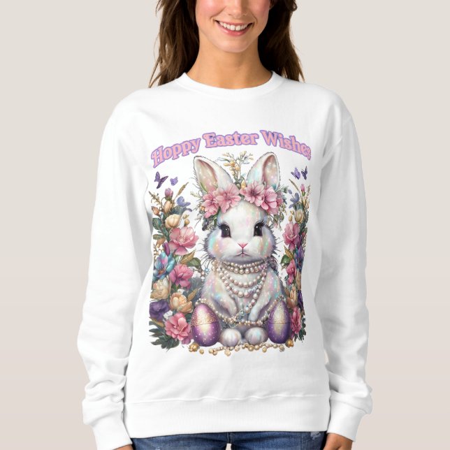 Hoppy Oaster wünscht Sweatshirt (Vorderseite)