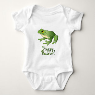 Hoppy Passover - Single Frog - Baby Bodysuit Strampler