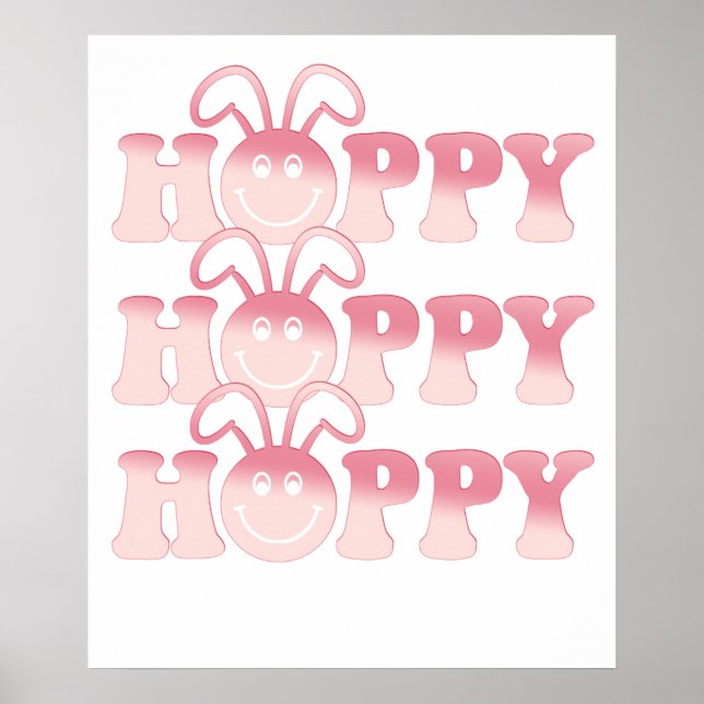 HOPPY, retro, vintage Poster (Vorne)