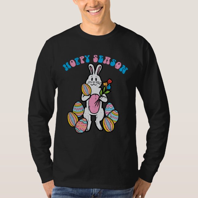 Hoppy Season Easter Bunny Egg Rose Men Boys Kids T T-Shirt (Vorderseite)