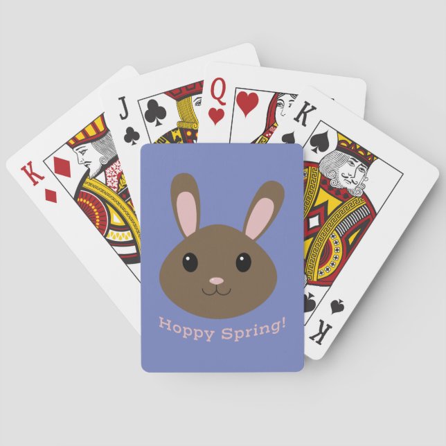 Hoppy Spring Bunny Spielkarten (Rückseite)