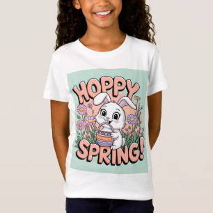 Hoppy Spring Bunny T - Shirt - Niedlich Ostern Flo