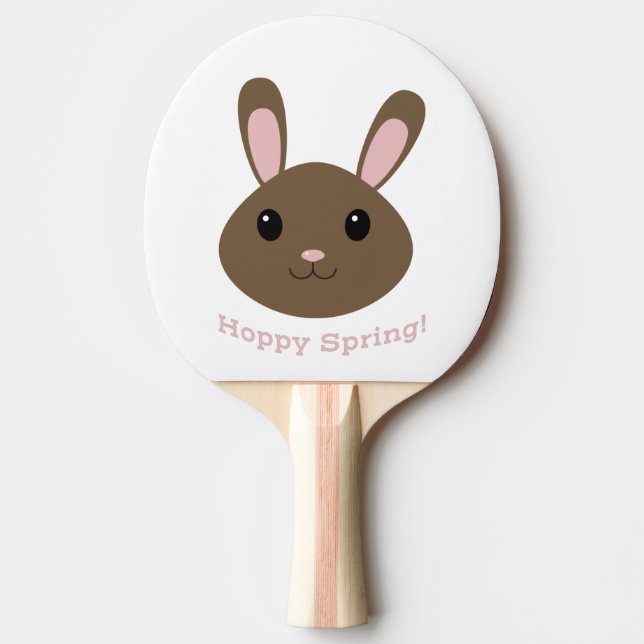 Hoppy Spring Bunny Tischtennis Schläger (Vorderseite)