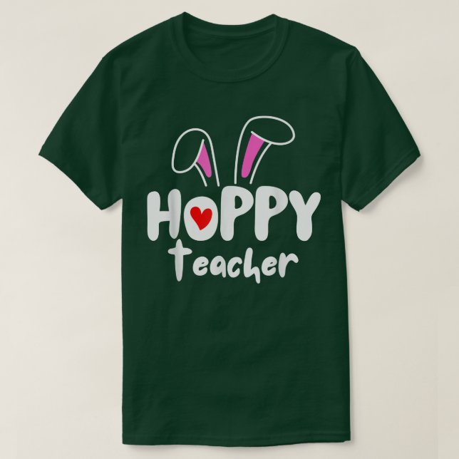Hoppy Teacher Teacher Bunny  T-Shirt (Design vorne)