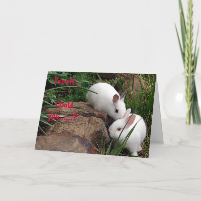 Hoppy Valentinstag Feiertagskarte (Vorderseite)