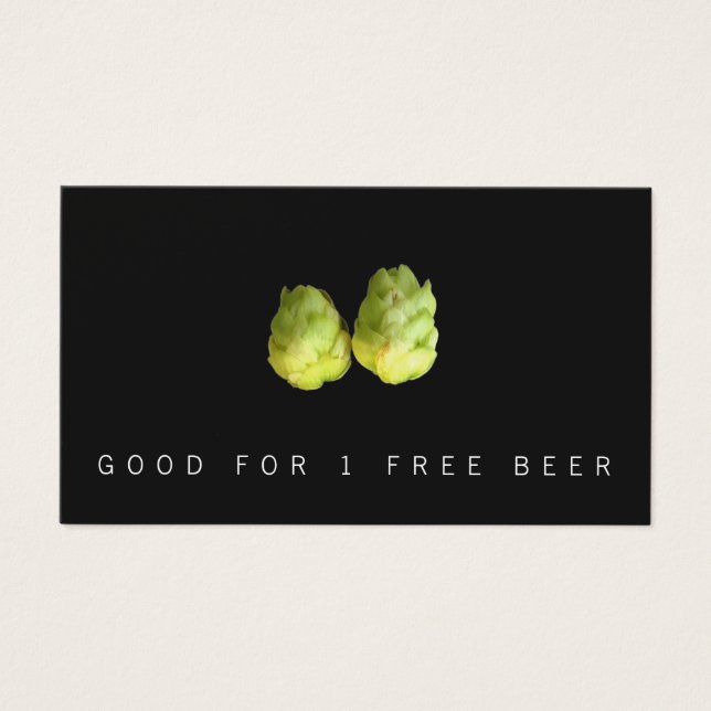 Hops Beer Brewery Ticket (Vorderseite)